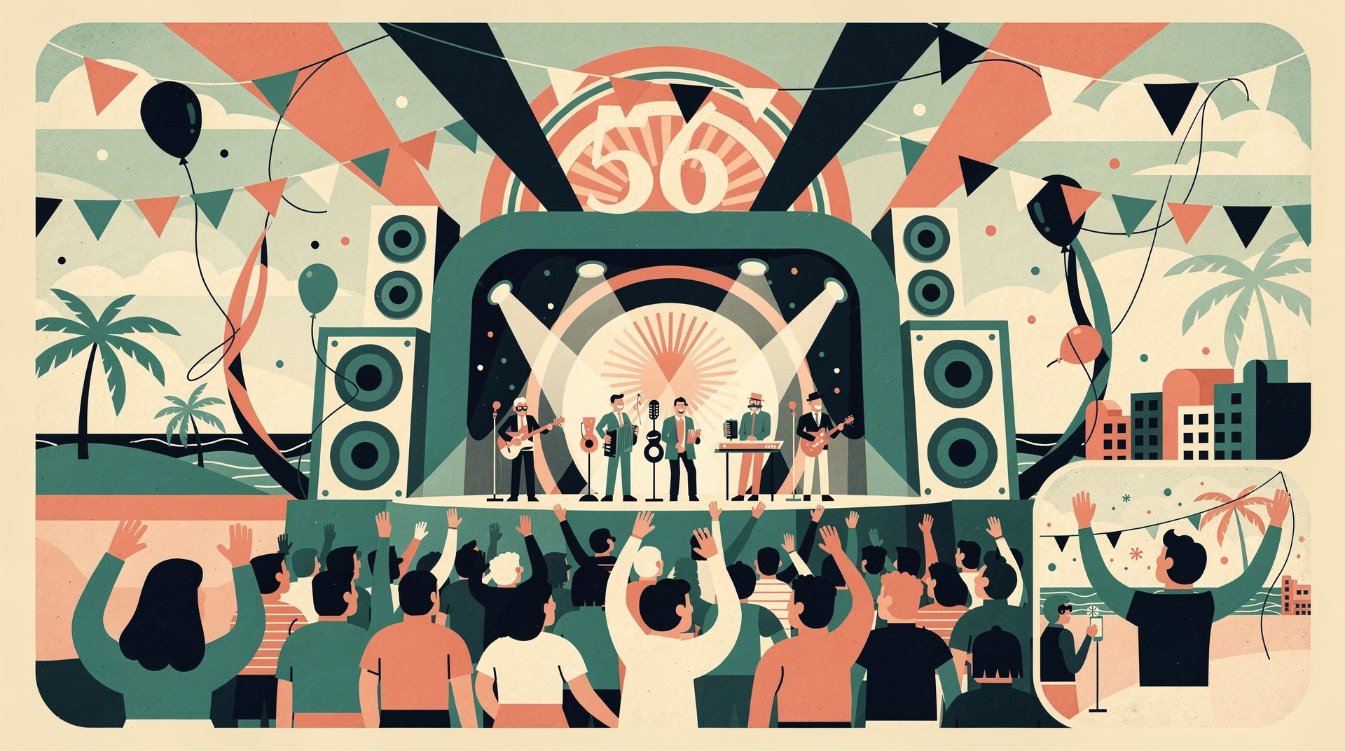 Los Ángeles Azules encabezarán los festejos del 56 aniversario de Cancún